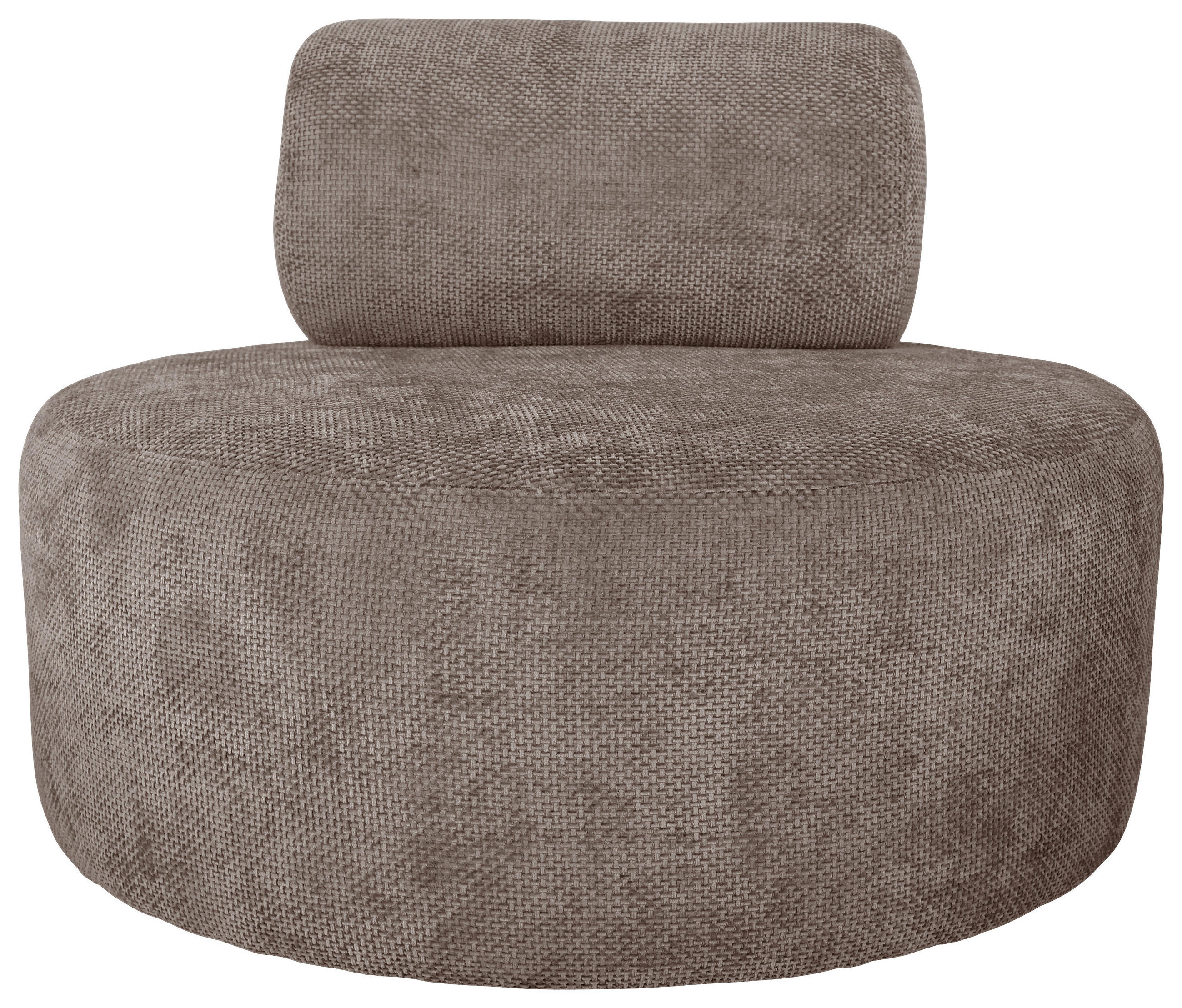 SESSEL in Struktur Hellbraun  - Hellbraun/Schwarz, Basics, Textil/Metall (88/70/88cm) - Livetastic