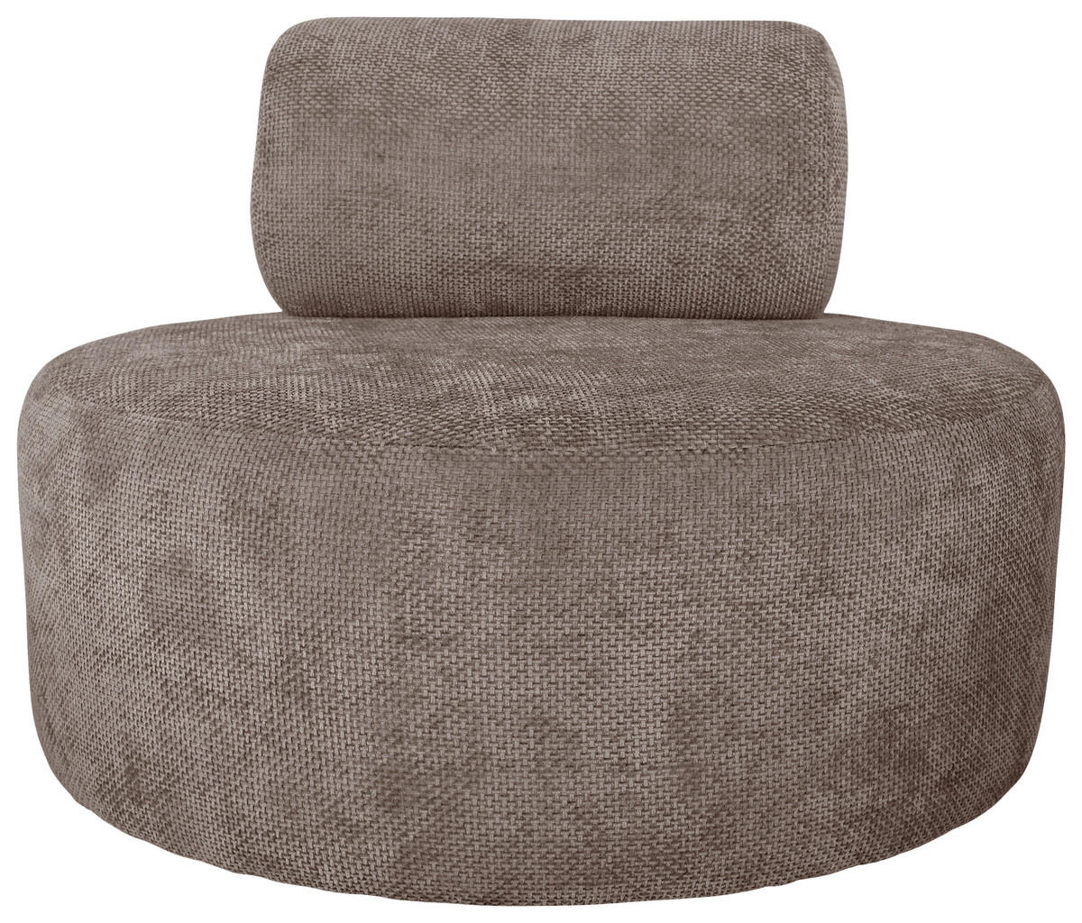 SESSEL in Struktur Hellbraun  - Hellbraun/Schwarz, Basics, Textil/Metall (88/70/88cm) - Livetastic