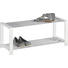 SCHUHREGAL 80/32/30 cm - Chromfarben/Weiß, Design, Holzwerkstoff/Metall (80/32/30cm) - Carryhome SCHUHREGAL 80/32/30 cm - Chromfarben/Weiß, Design, Holzwerkstoff/Metall (80/32/30cm) - Carryhome