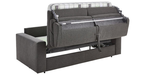 SCHLAFSOFA Webstoff Graphitfarben - Schwarz/Graphitfarben, KONVENTIONELL, Kunststoff/Textil (198/84/98cm) - Novel