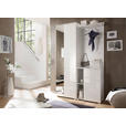 GARDEROBE 3-teilig  in 120/198/40 cm  - Weiß, Basics, Glas/Holzwerkstoff (120/198/40cm) - Xora
