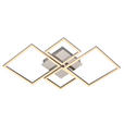 LED-DECKENLEUCHTE 53/53/7 cm   - Chromfarben/Alufarben, Basics, Kunststoff/Metall (53/53/7cm) - Novel