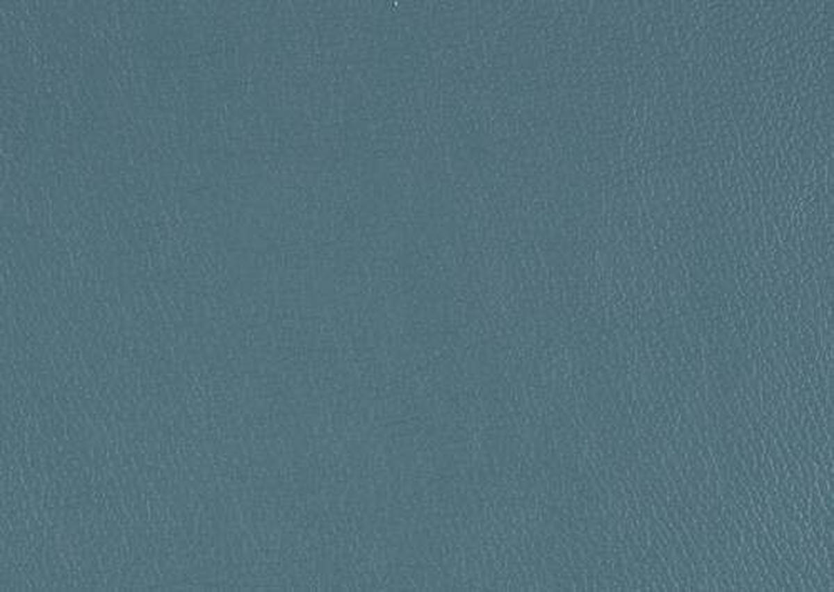 ECKSOFA in Echtleder Blau  - Blau/Schwarz, Design, Leder/Metall (224/305cm) - Dieter Knoll