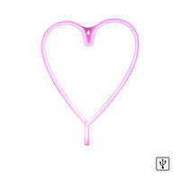 DEKORAČNÉ LED SVIETIDLO - pink, Basics, plast (29/2/38cm)