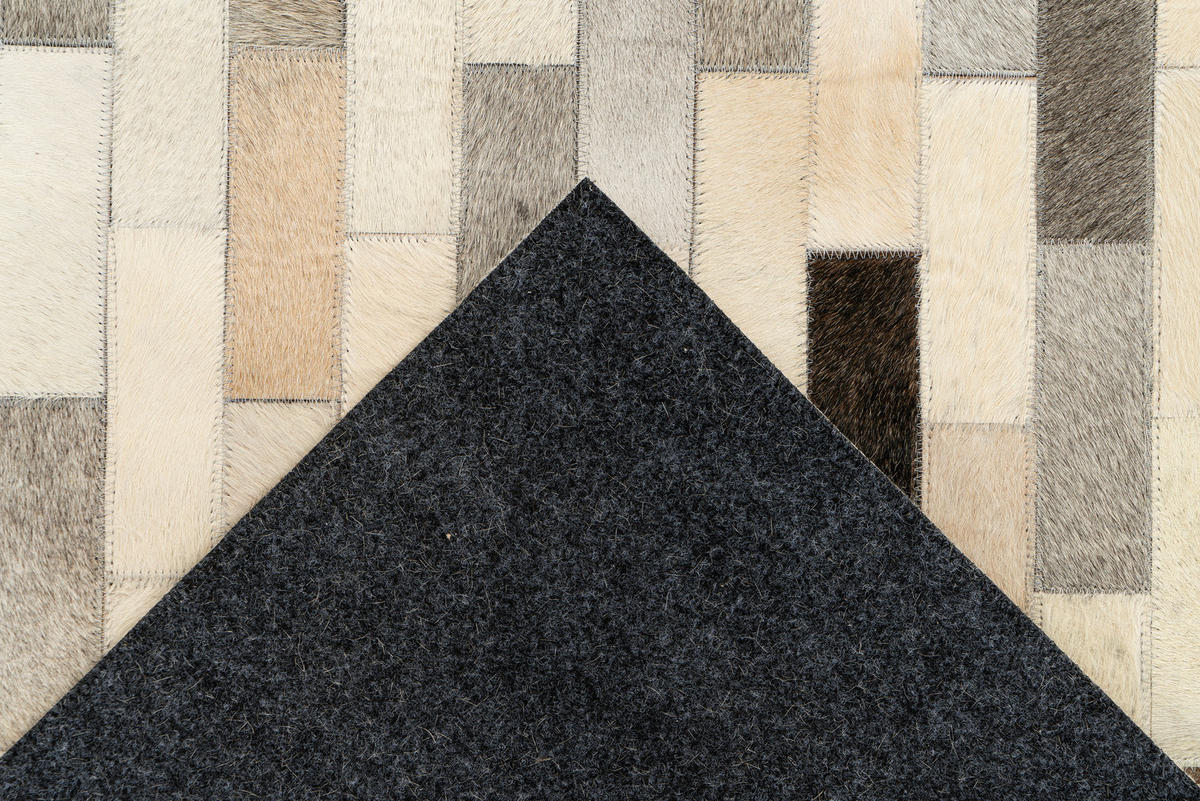 FLACHWEBETEPPICH 120/170 cm Lavin 825 Grau Grau  - Grau, KONVENTIONELL, Leder/Textil (120/170cm)
