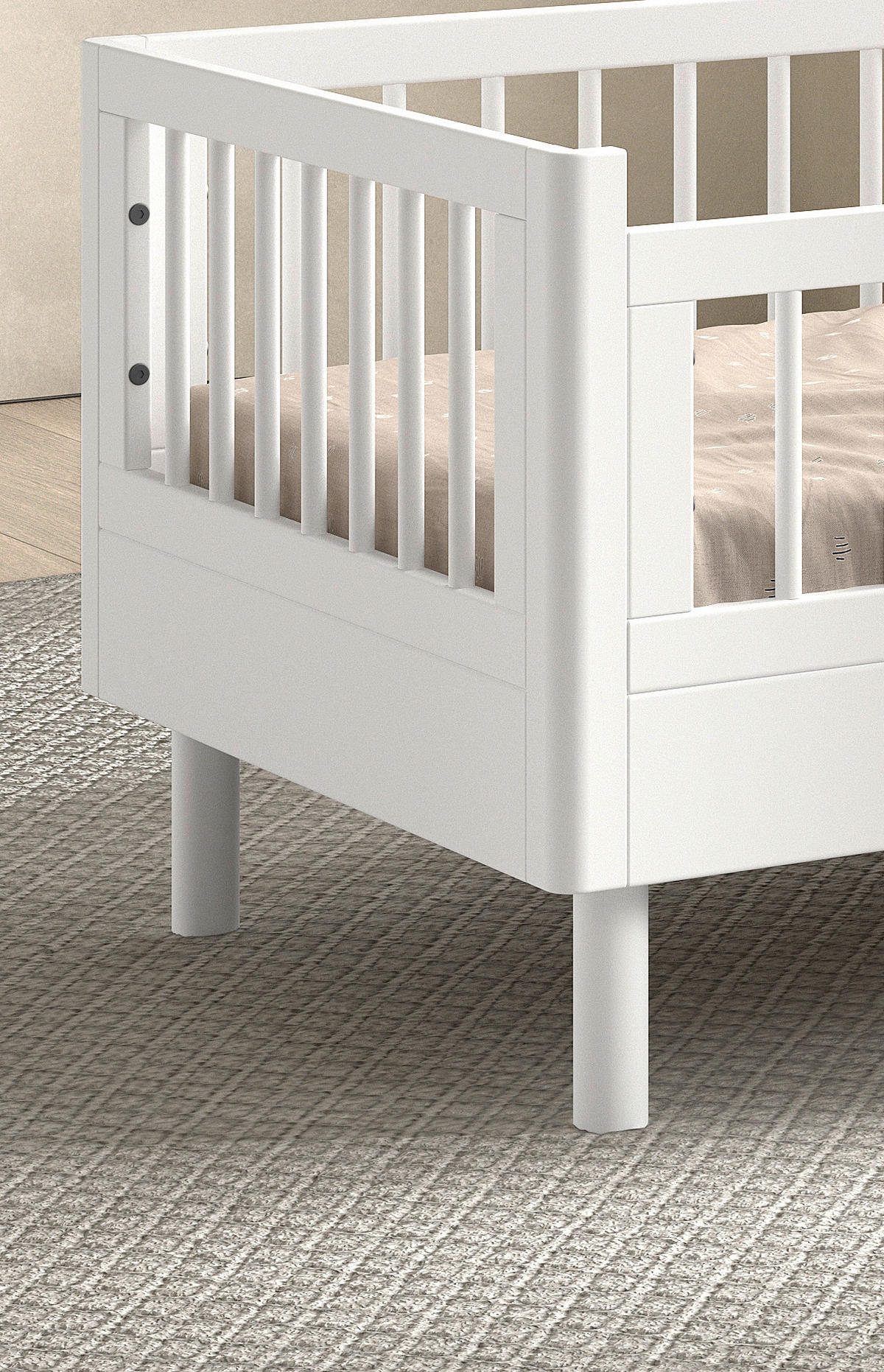 BETT 70/140 cm  in Weiß  - Weiß, MODERN, Holz (70/140cm) - MID.YOU