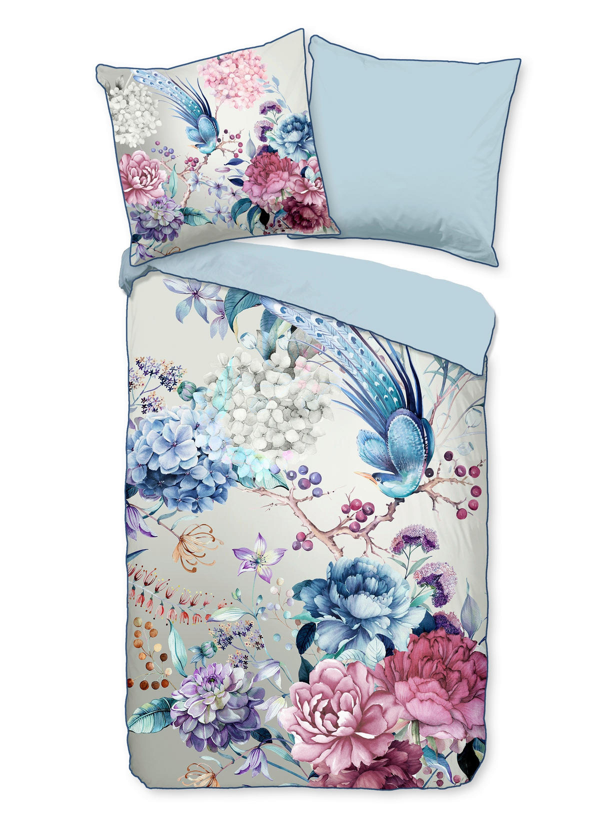 WENDEBETTWÄSCHE Mondet Satin 135/200 cm  - Multicolor, Natur, Textil (135/200cm)