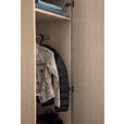 GARDEROBE 10-teilig  in 250/233/59 cm  - Eichefarben/Weiß, Design, Holzwerkstoff/Textil (250/233/59cm) - Moderano