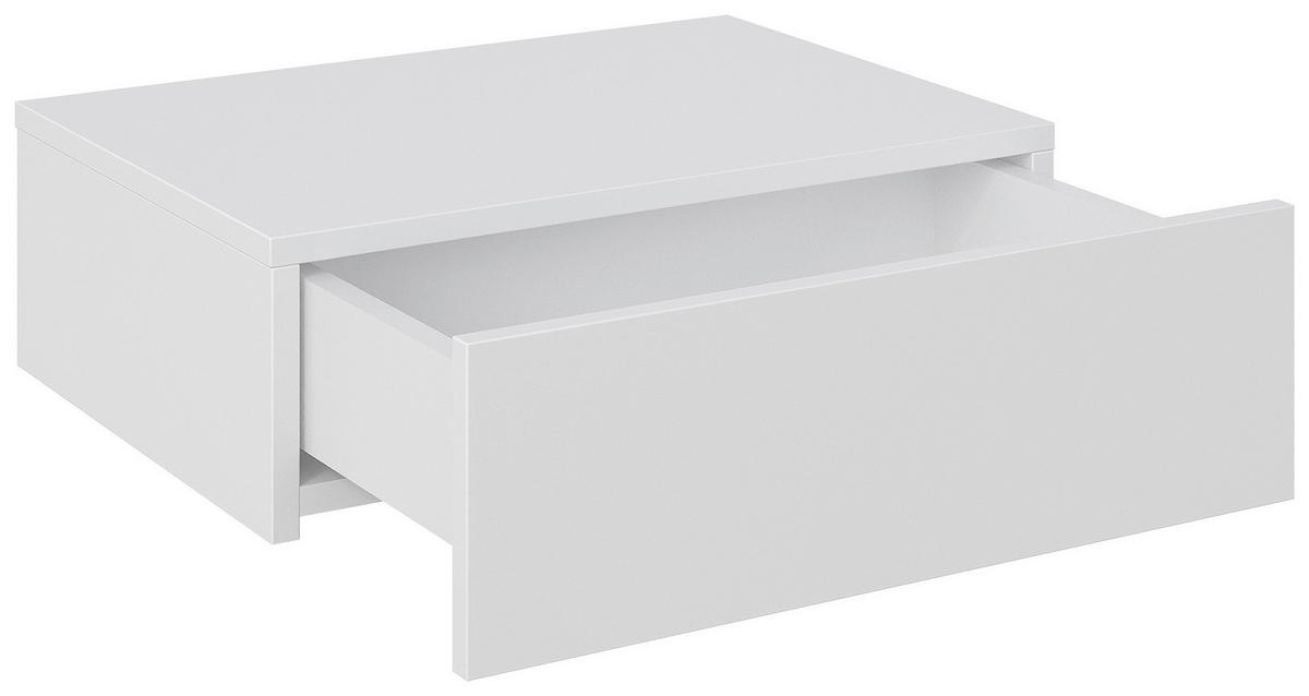 NACHTSCHRANK 50/16/40 cm  - Weiß, Design, Holzwerkstoff (50/16/40cm) - Hom`in