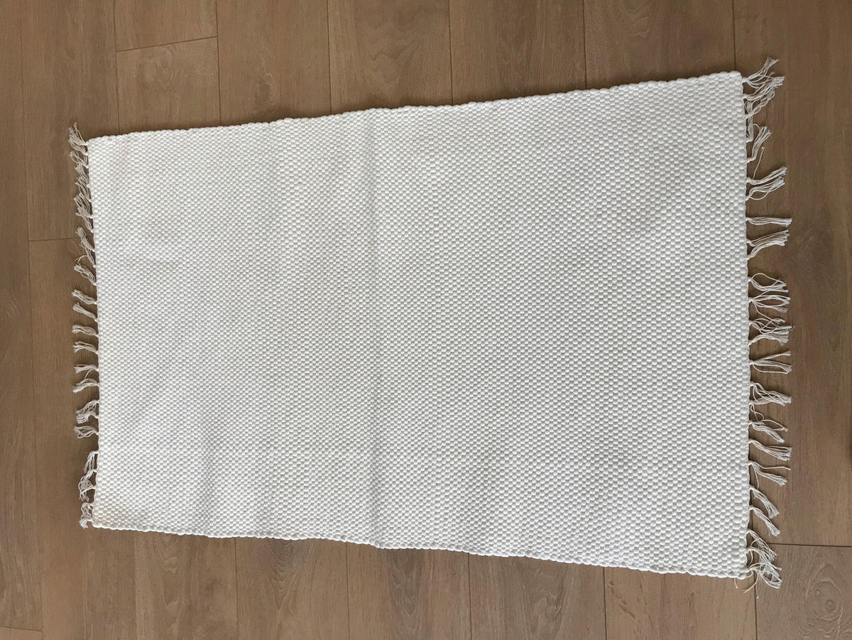 KÉZI SZÖVÉSŰ SZŐNYEG   - fehér, Basics, textil (70/200cm)