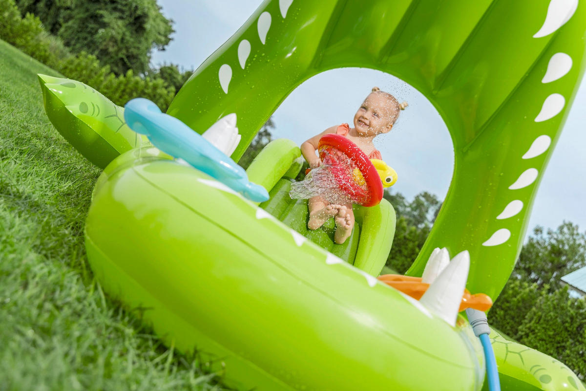 PLANSCHBECKEN 234/163/87 cm  - Grün, Basics, Kunststoff (234/163/87cm) - Bestway