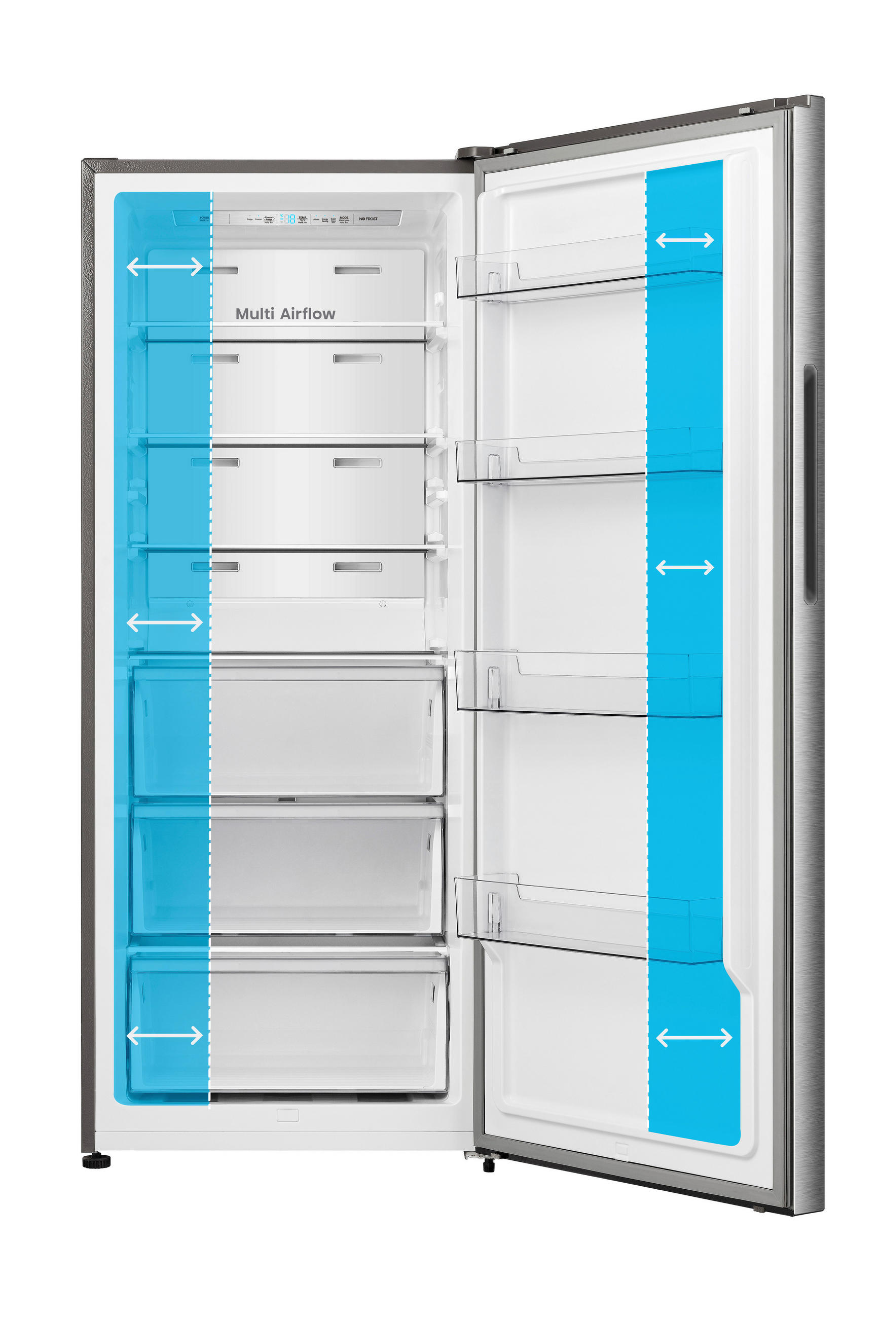 GEFRIERSCHRANK GN 3840  - Grau, Basics, Metall (70/172/68,5cm) - Nabo