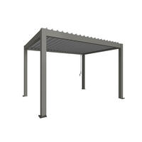 PAVILLON - Silberfarben/Grau, Design, Metall (404,5/264/312cm) - Biohort