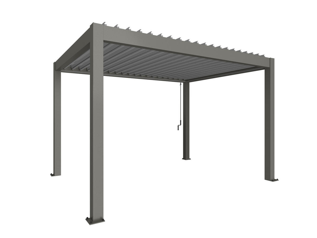 PAVILLON - Silberfarben/Grau, Design, Metall (404,5/264/312cm) - Biohort