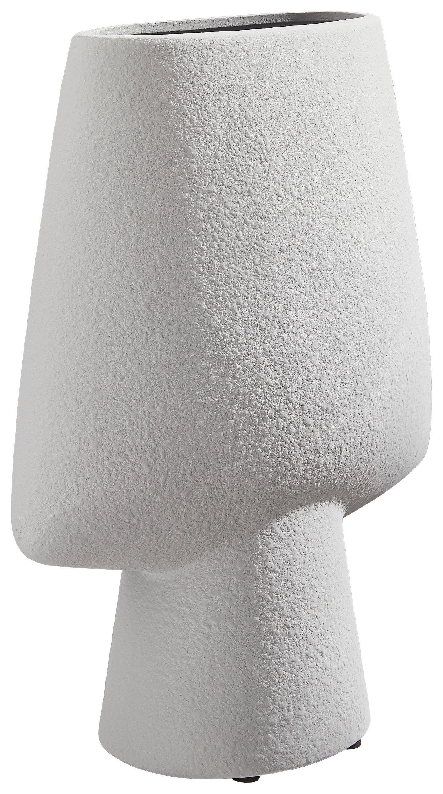 VASE  - Grau, Basics, Keramik (30,5/15,5/40,5cm)