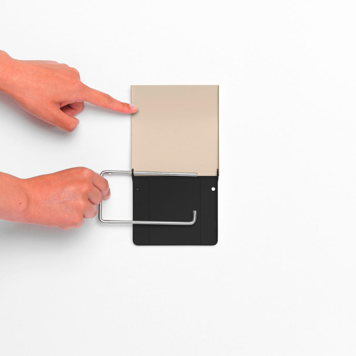 TOALETTPAPPERSHÅLLARE  i metall ReNew  - beige, Basics, metall (13,2/12,3/1,7cm) - Brabantia