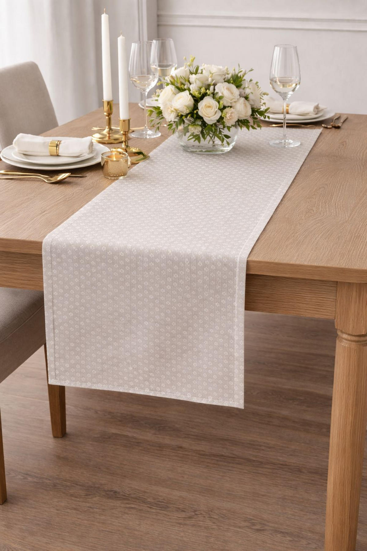 NADPRT  LEANDRA  50/160 cm       bež  - bež, Basics, tekstil (50/160cm) - Novel