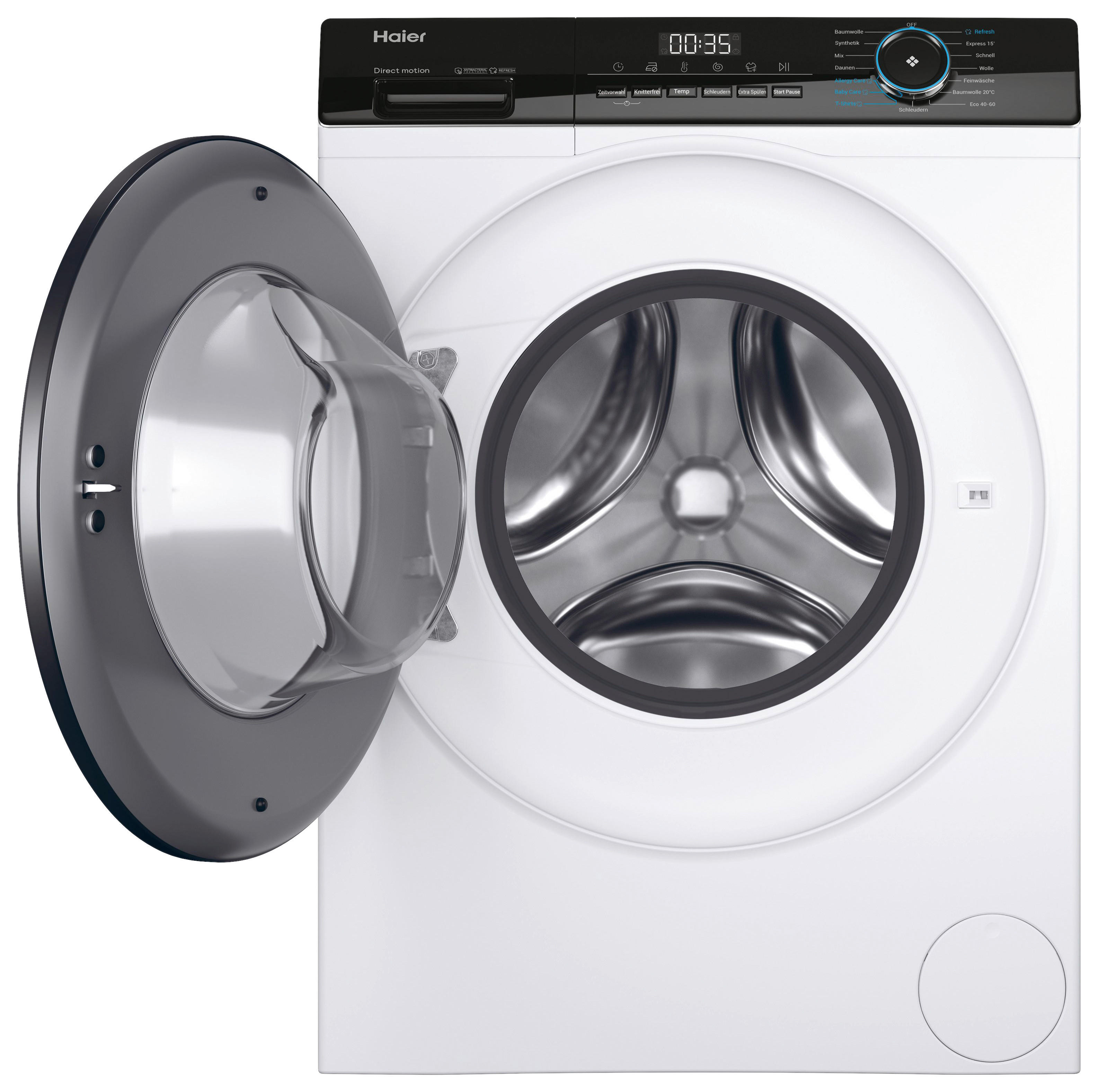WASCHMASCHINE HW80-B14939  - Weiß, Basics (59,5/85/55cm) - Haier