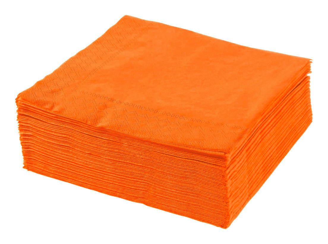 UBROUSEK 50 KS - oranžová, Basics, papír (40/40cm) - Xxxlpack