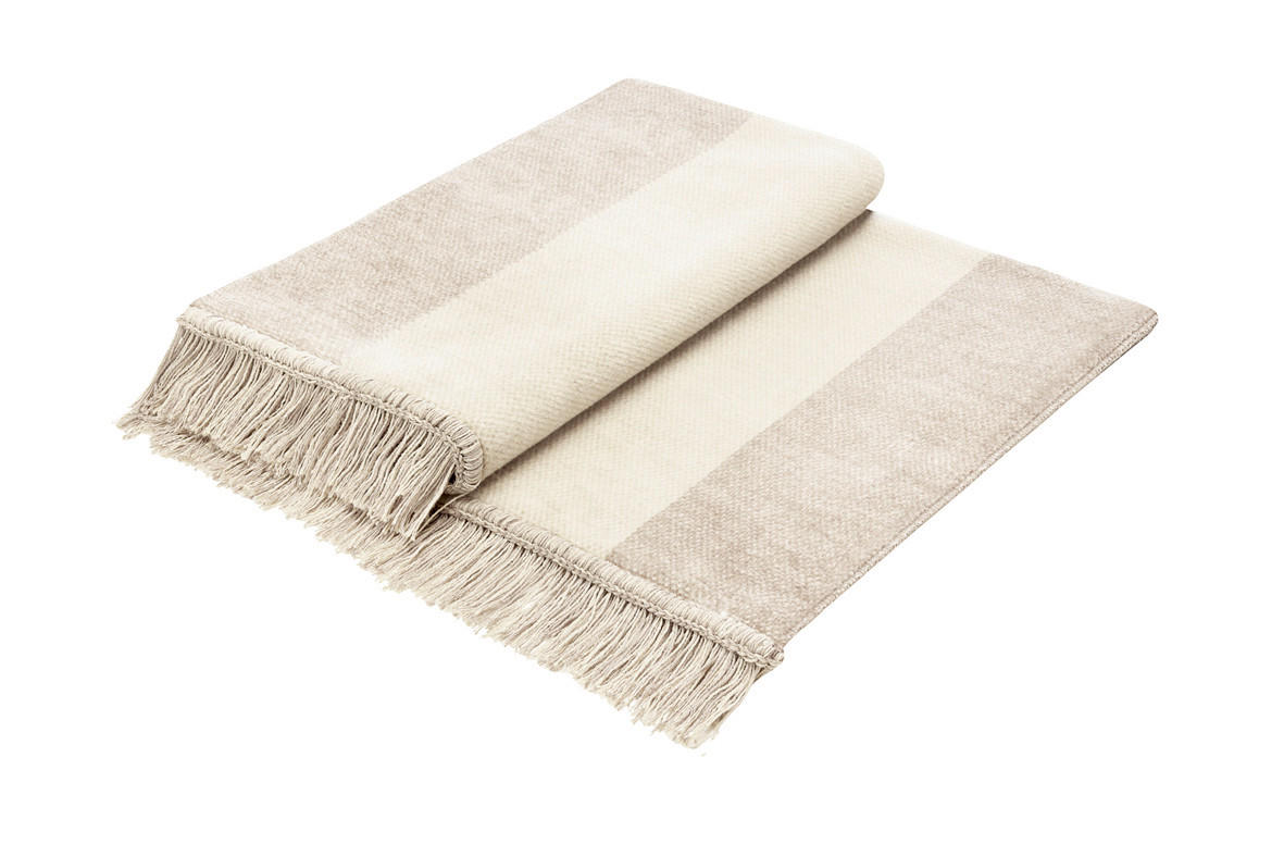 PREGRINJALO 100/200 cm naravne barve, srebrne barve - srebrne barve/naravne barve, Design, tekstil (100/200cm)