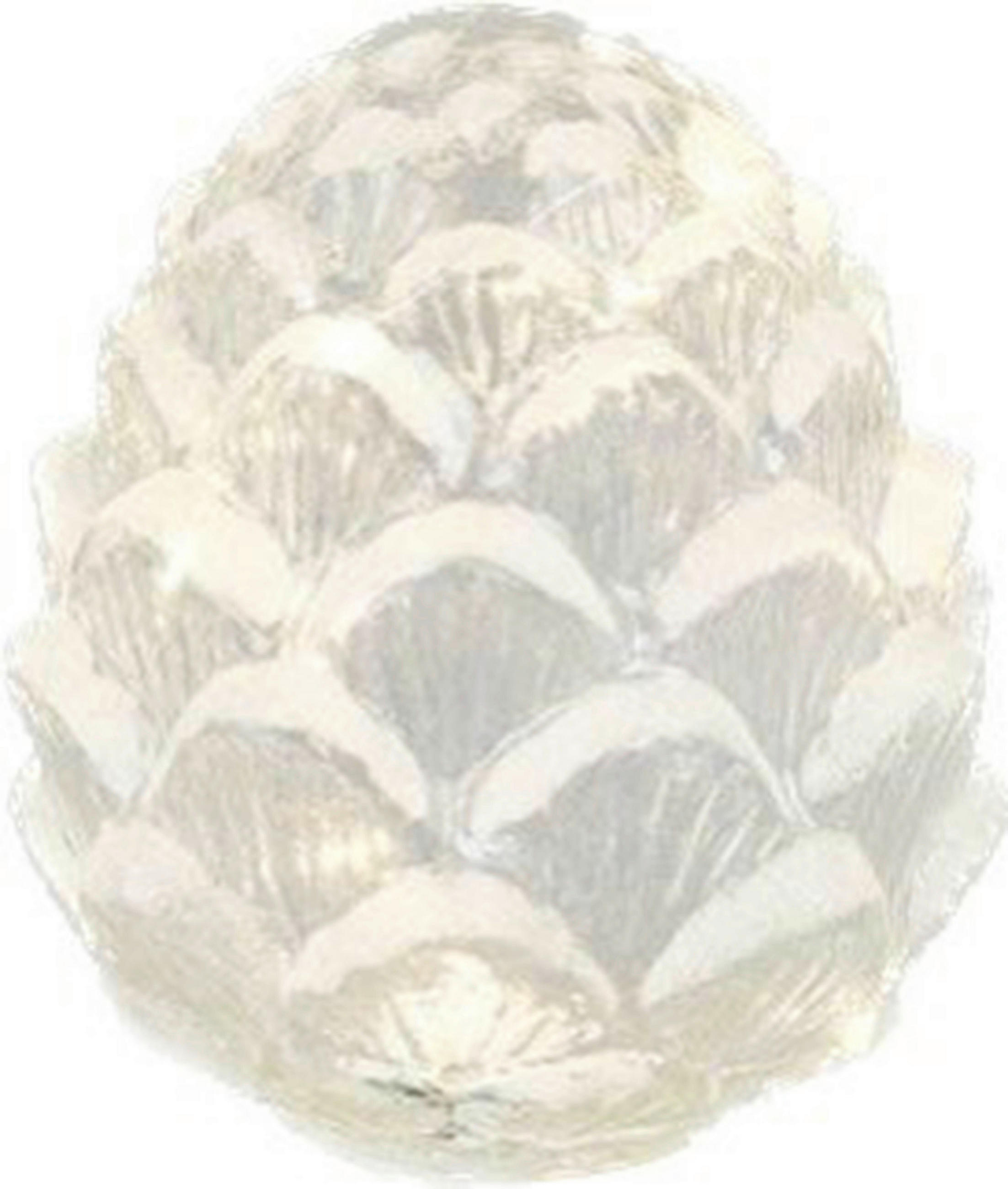 TANNENZAPFEN  - Weiß Hochglanz, LIFESTYLE, Glas (17/19cm) - X-Mas