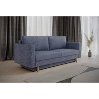 SCHLAFSOFA COCO in Blau  - Blau/Erlefarben, Design, Holzwerkstoff/Kunststoff (232/90/97cm) - MID.YOU