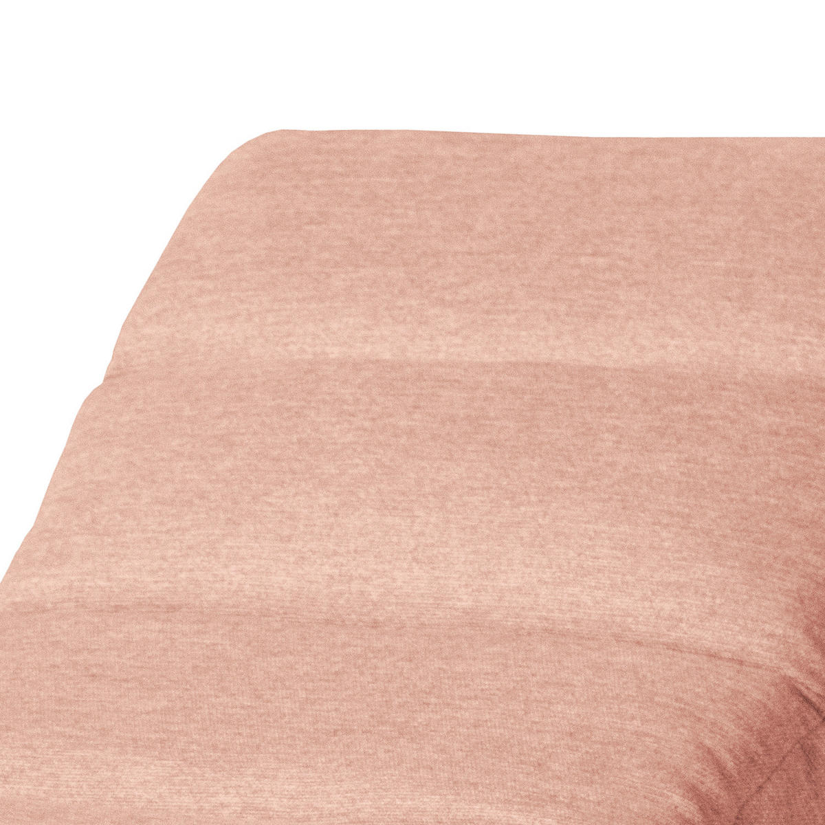 RELAXLIEGE in Webstoff Lachsfarben  - Silberfarben/Lachsfarben, Design, Textil/Metall (65/65/171cm) - Livetastic