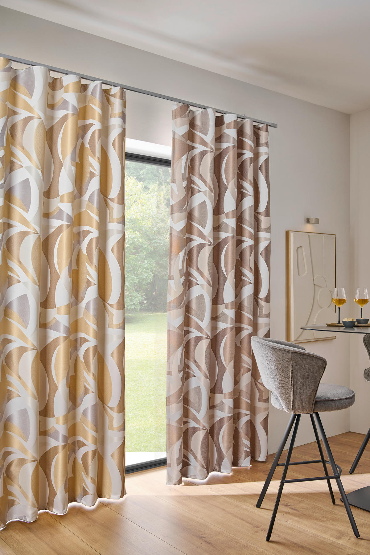 FERTIGVORHANG blickdicht  - Taupe/Braun, Trend, Textil (140/245cm) - Esposa