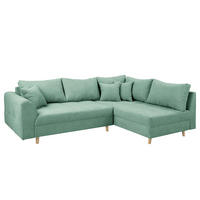ECKSOFA Ariella Mintgrün Mikrofaser Rückenkissen  - Naturfarben/Mintgrün, Design, Holz/Textil (231/161cm) - P & B
