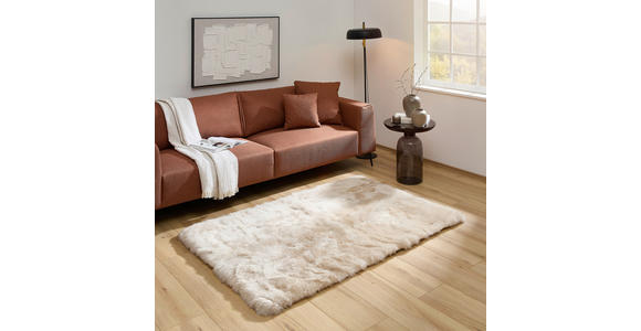 SCHAFFELL 120/180 cm Creme  - Creme, Natur, Leder/Fell (120/180cm) - Linea Natura