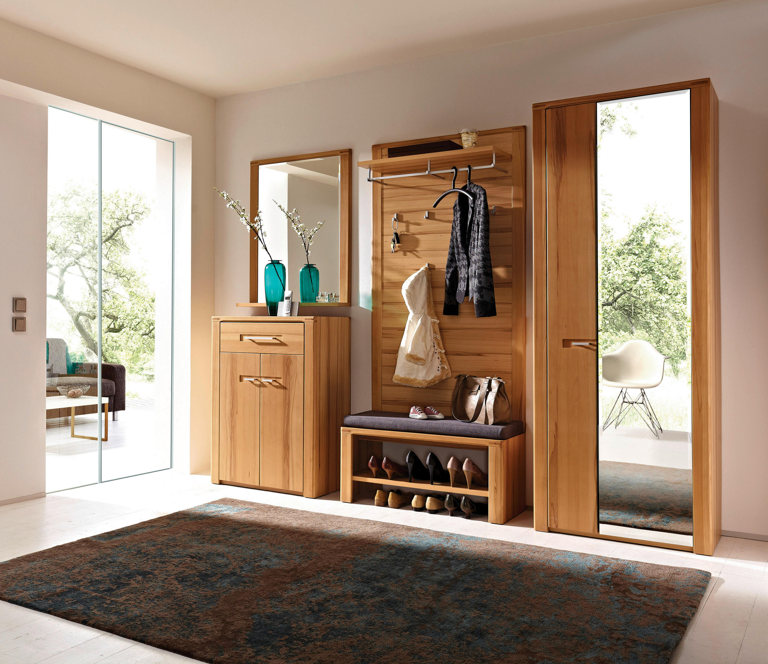 GARDEROBNI PANEL  boje bukve   drvo, drvni materijal  - boje bukve, Konvencionalno, drvni materijal/drvo (90/160/32cm) - Livetastic