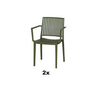 STAPELSTUHL in Kunststoff Grün  - Grün, Basics, Kunststoff (57/80/56cm) - Siena Garden