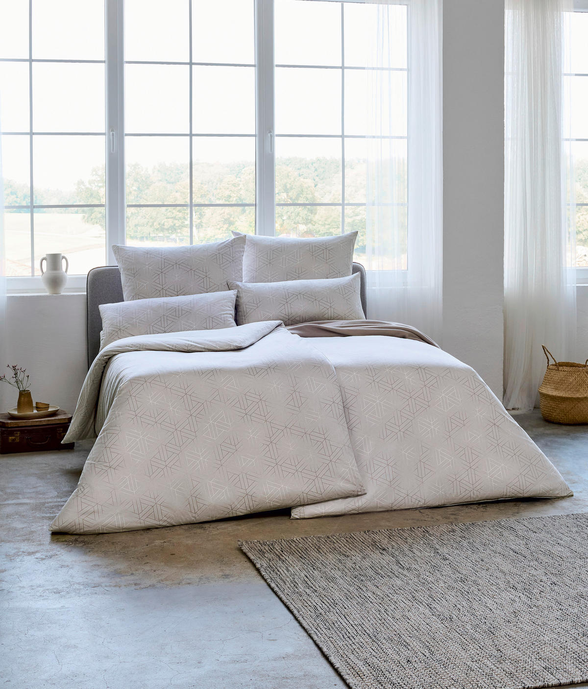 BETTWÄSCHE Pippa Interlock-Jersey 135/200 cm  - Ecru, Basics, Textil (135/200cm) - Estella