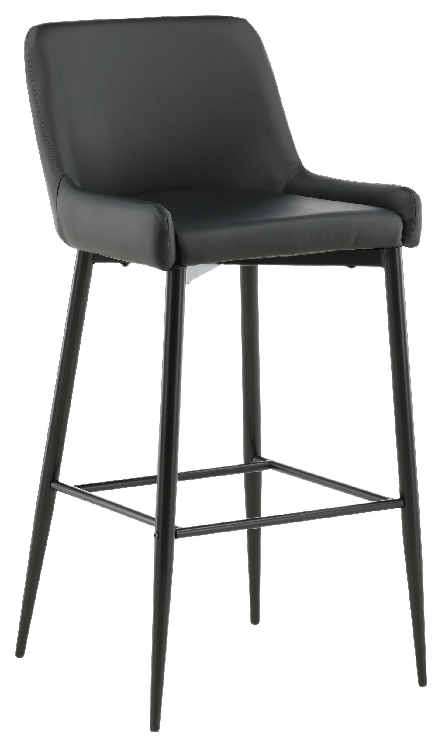 BARPALL SET i svart  - svart, Design, metall/textil (48/105/57cm) - Livetastic