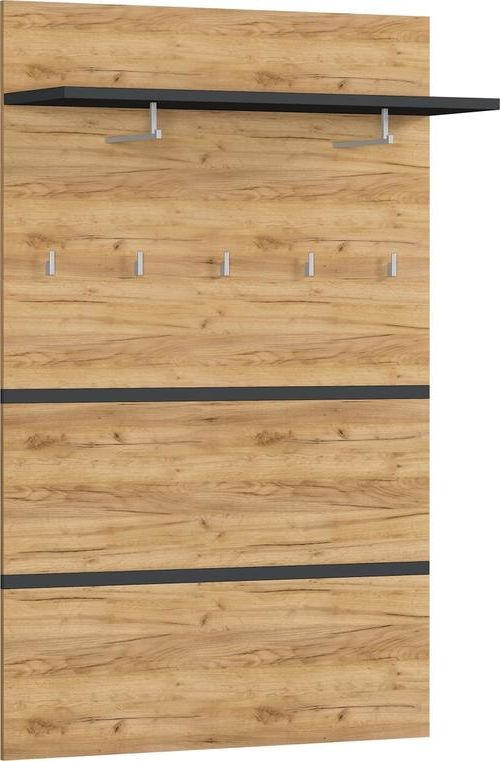 GARDEROBENPANEEL  in 96/147/30 cm  - Eichefarben/Anthrazit, Design, Holzwerkstoff (96/147/30cm)