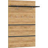 GARDEROBENPANEEL  in 96/147/30 cm  - Eichefarben/Anthrazit, Design, Holzwerkstoff (96/147/30cm)