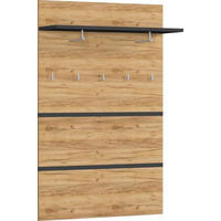GARDEROBENPANEEL  in 96/147/30 cm  - Eichefarben/Anthrazit, Design, Holzwerkstoff (96/147/30cm) - Xora
