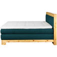 BOXSPRINGBETT 180/200 cm  in Petrol  - Petrol, Natur, Holz/Textil (180/200cm) - Linea Natura