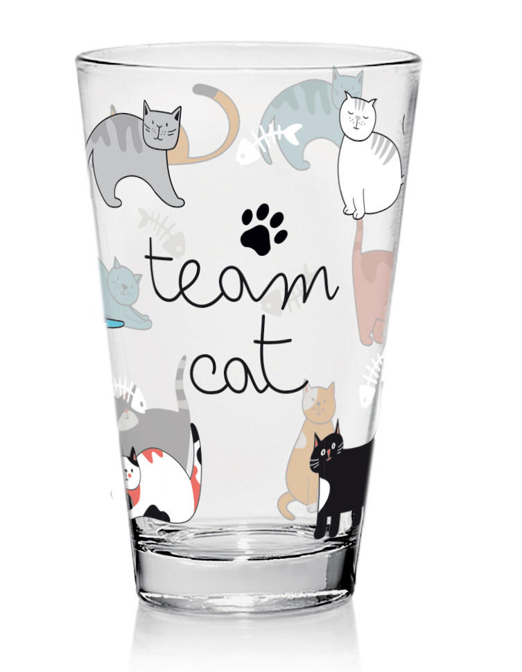 POHÁR 310 ml  - barna/piros, Basics, üveg (0,31l)