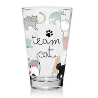 POHÁR 310 ml  - barna/piros, Basics, üveg (0,31l)