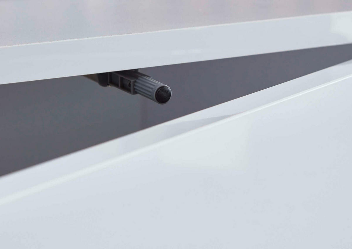 SIDEBOARD Mailand Set 14  in 184,5/73/33 cm  - Weiß Hochglanz/Schwarz, MODERN, Holzwerkstoff (184,5/73/33cm) - MID.YOU