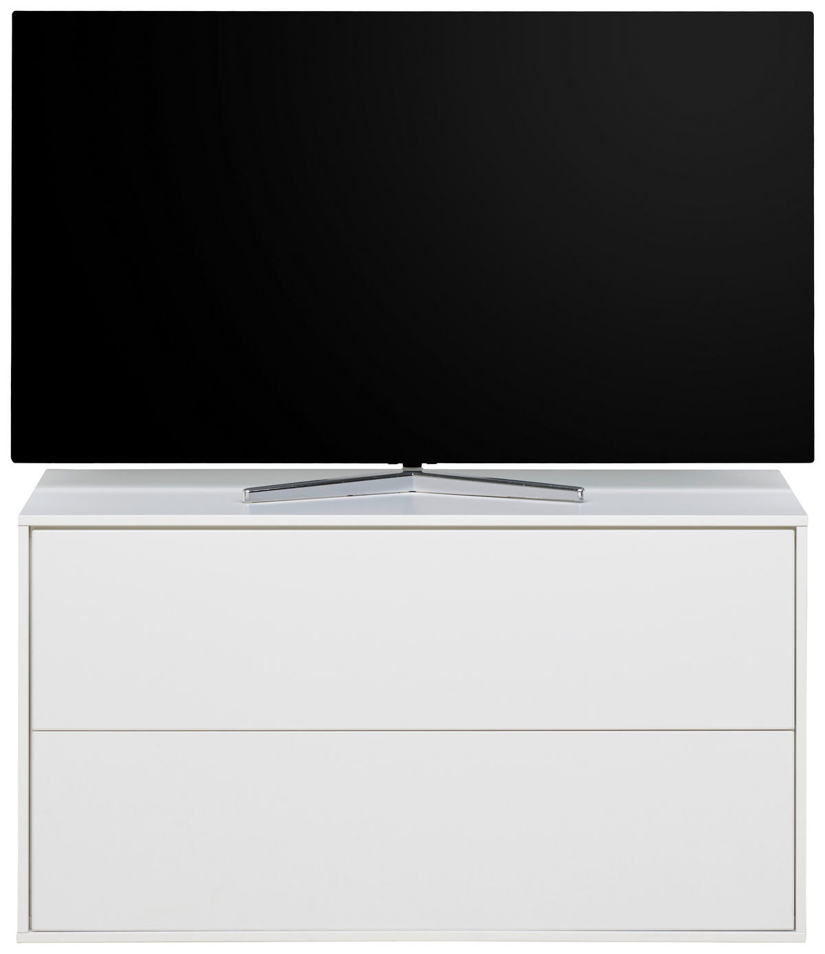 TV-ELEMENT 90,9/52/40 cm Weiß  90,9/52/40 cm  - Weiß, Design, Holzwerkstoff (90,9/52/40cm) - home24