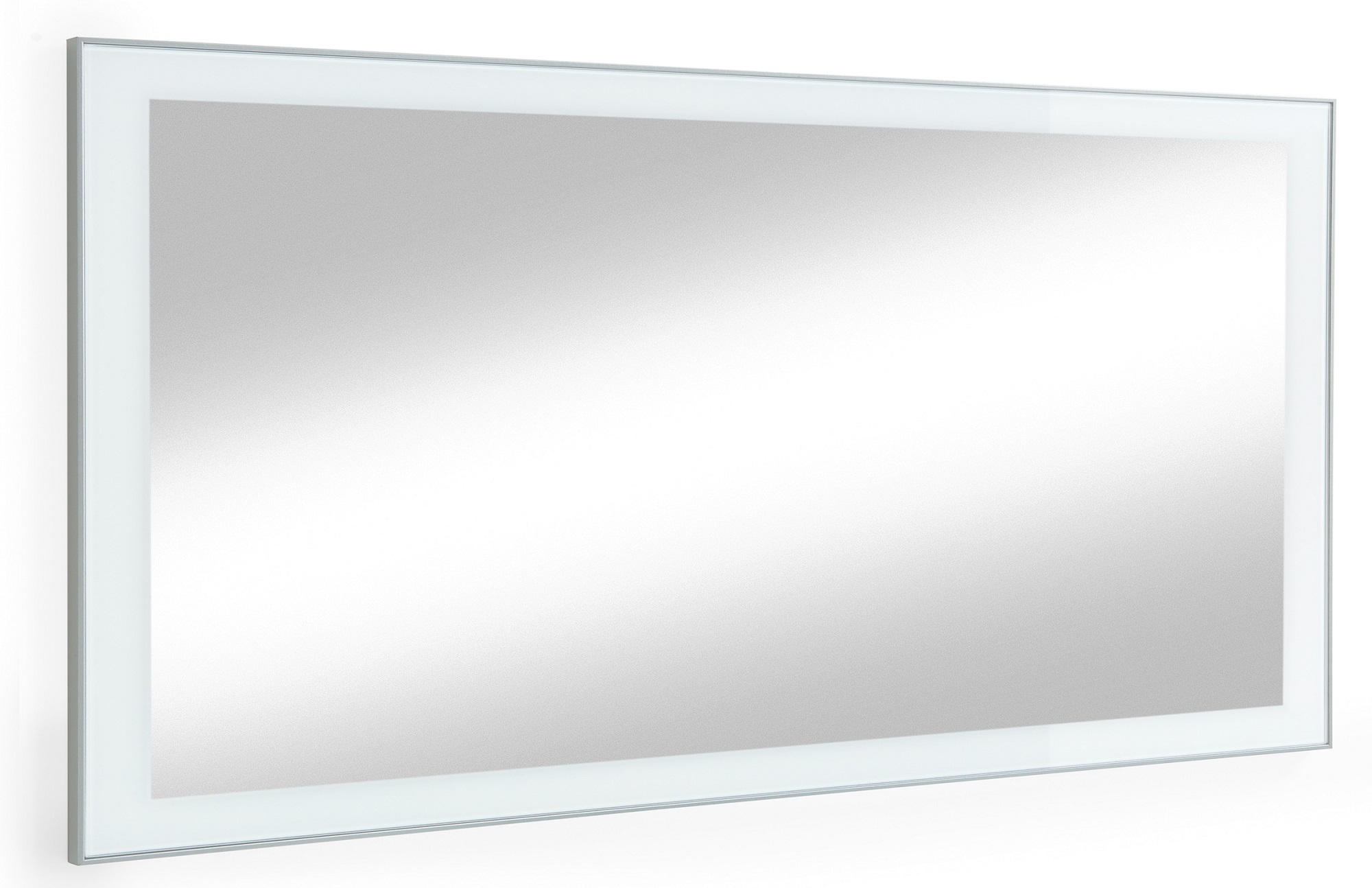 WANDSPIEGEL 120/60/2 cm  - Weiss, Design, Glas (120/60/2cm)