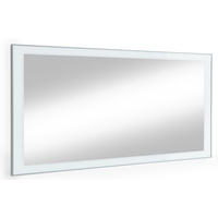 WANDSPIEGEL 120/60/2 cm    in rechteckig  - Weiß, Design, Glas (120/60/2cm)
