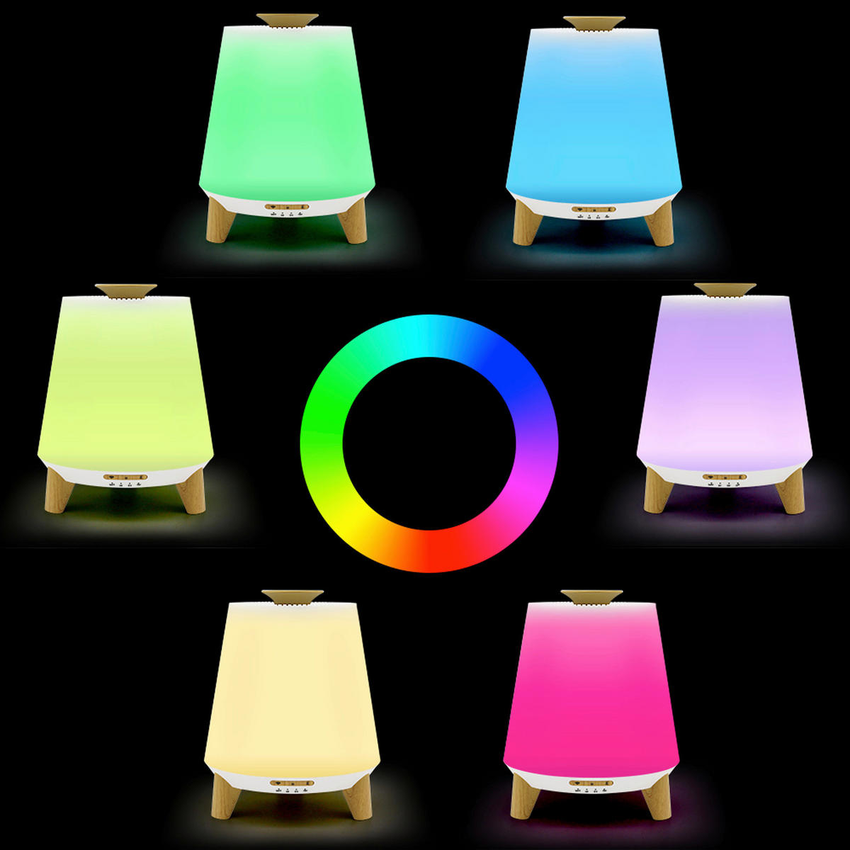 LUFTBEFEUCHTER DN-829 WIFI  - Ahornfarben/Weiß, KONVENTIONELL, Kunststoff (17,6/22,5cm) - Atrigo