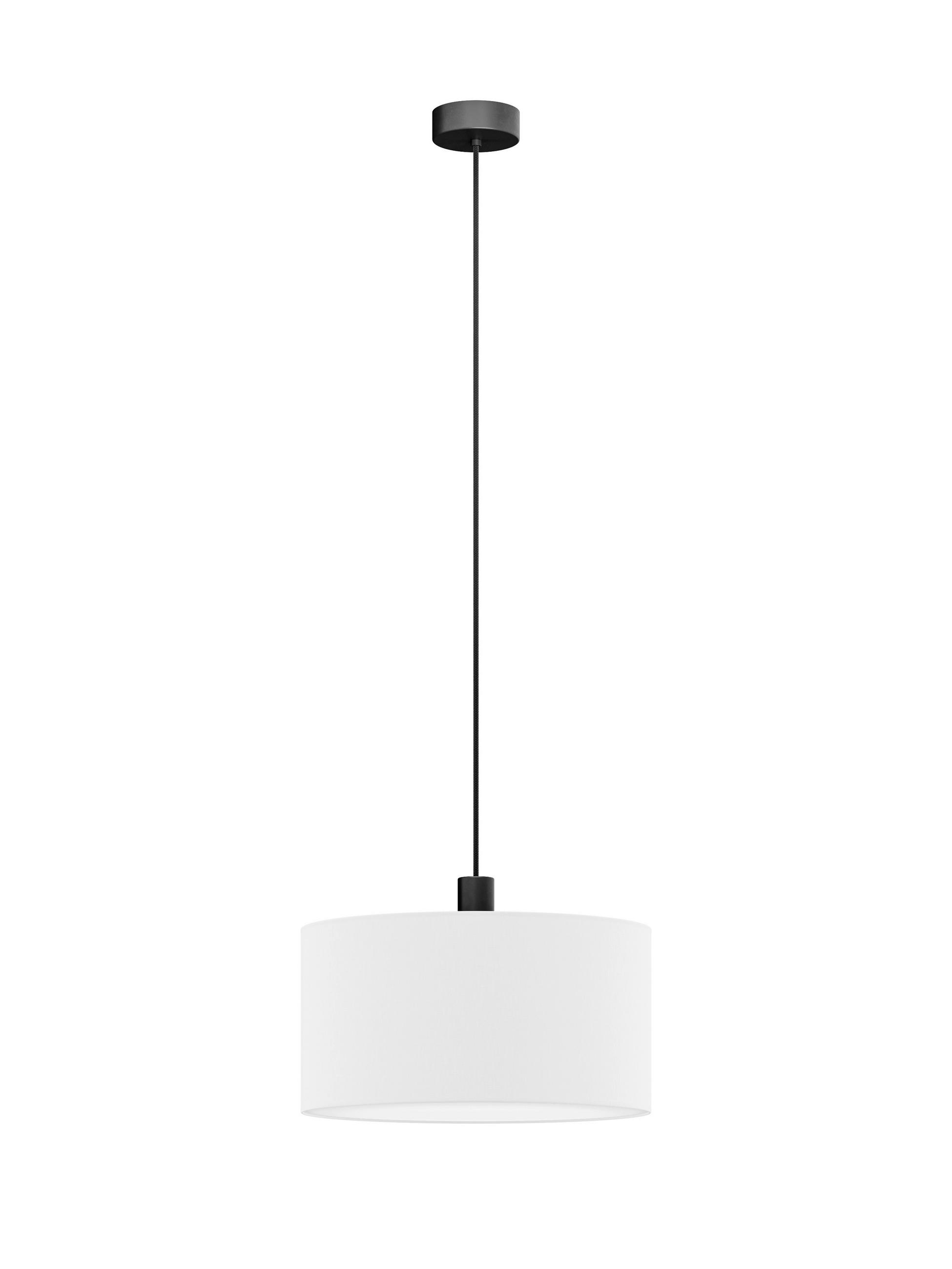 FÜGGŐLÁMPA 50/130 cm  - fehér, Basics, műanyag/textil (50/130cm)