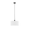 FÜGGŐLÁMPA 50/130 cm  - fehér, Basics, műanyag/textil (50/130cm)