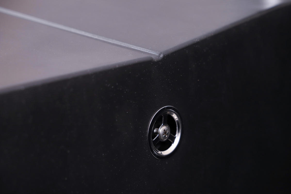 DISKHO 17501000860500700-83  - svart, Basics, glas/plast (86/21,4/50cm) - Respekta