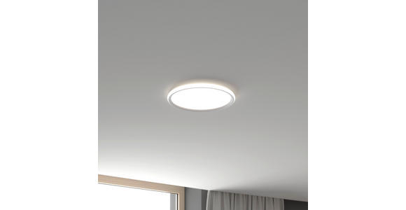 LED-DECKENLEUCHTE 40/3,5 cm   - Weiß, Basics, Kunststoff (40/3,5cm) - Novel