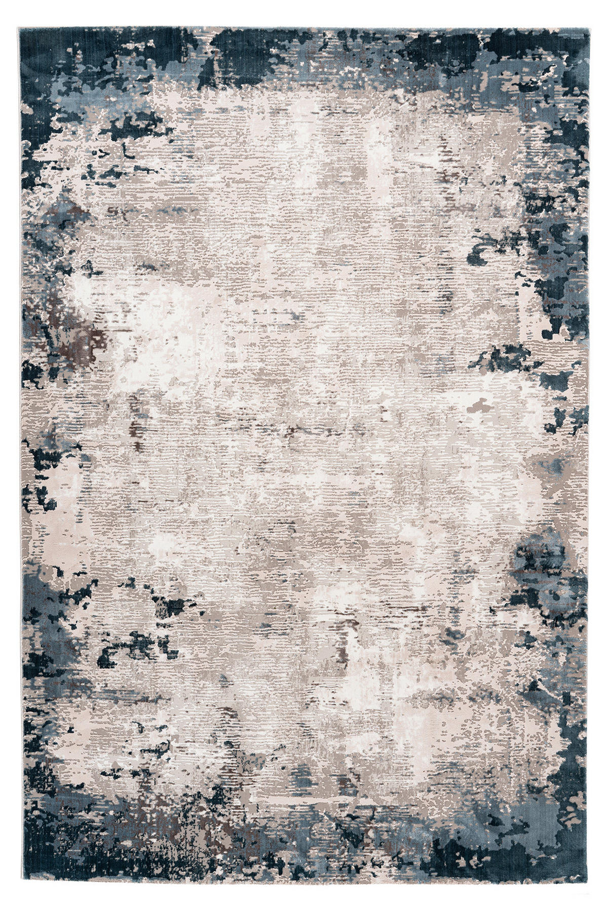 WEBTEPPICH 120/170 cm My Opal Blau, Beige  - Blau/Beige, Design, Textil (120/170cm) - Obsession